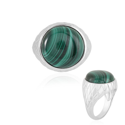 Malachit-Herren-Silberring