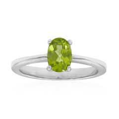 Burmesischer Peridot-Silberring