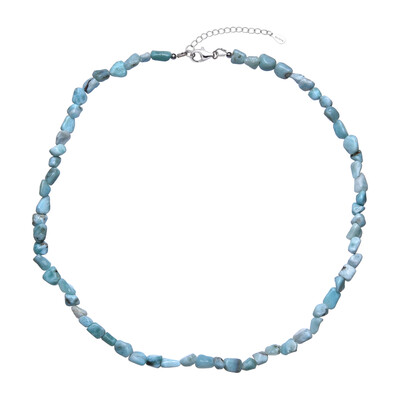 Larimar-Silberhalskette