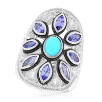 Edelstein-Silberring (Dallas Prince Designs)