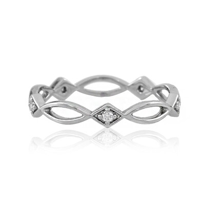 Lupenreiner (F) Brillant-Platinring (LUCENT DIAMONDS)