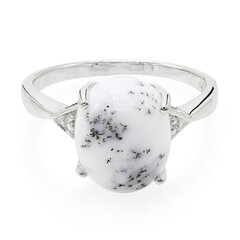 Dendriten-Achat-Silberring