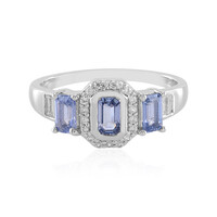 Blauer Ceylon-Saphir-Silberring