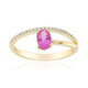 Pinkfarbener Saphir-Goldring (CIRARI)