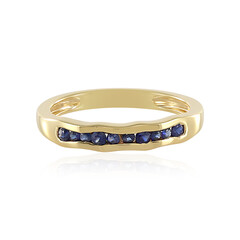 Blauer Saphir-Silberring