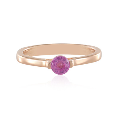 Pinkfarbener Madagaskar-Saphir-Silberring