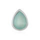 Aqua-Chalzedon-Silberanhänger (MONOSONO COLLECTION)