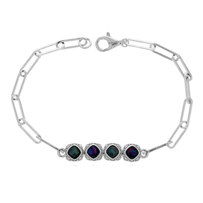 Perlmutt-Silberarmband