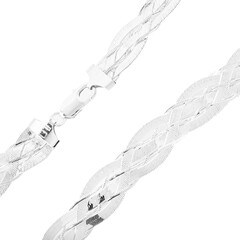 Design-Silbercollier - 30 g - 50 cm