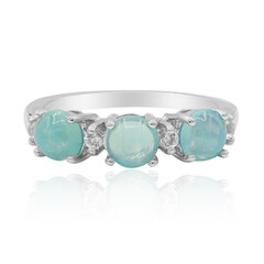 Karibikblauer Opal-Silberring