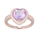 Lavendel-Amethyst-Silberring