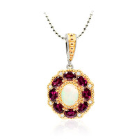 Welo-Opal-Silberhalskette (Dallas Prince Designs)