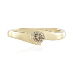I2 Schokoladen-Brillant-Goldring