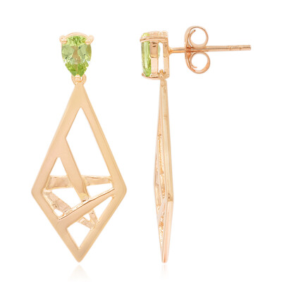 Peridot-Silberohrringe
