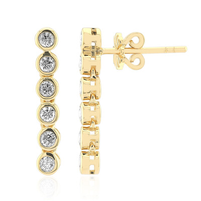 SI1 (G) Brillant-Goldohrringe (Annette)