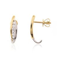 Lupenreiner (F) Brillant-Goldohrringe (LUCENT DIAMONDS)