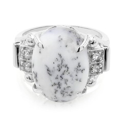 Dendriten-Achat-Silberring