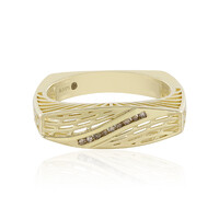 I2 Champagner-Diamant-Goldring (Ornaments by de Melo)