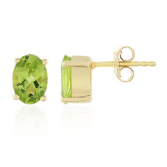 Mandschurischer Peridot-Silberohrringe