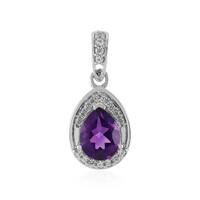 Uruguay-Amethyst-Silberanhänger