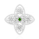 Russischer Diopsid-Silberring
