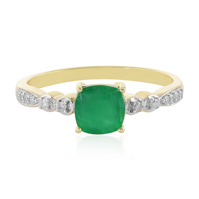 Brasilianischer Smaragd-Goldring