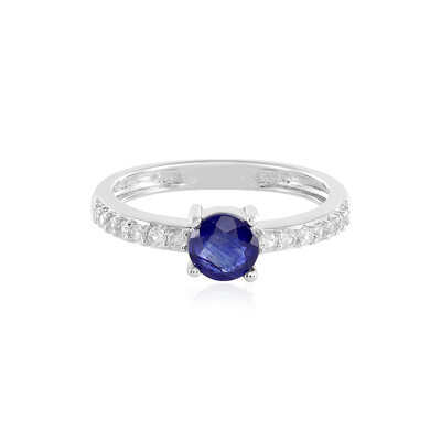 Blauer Madagaskar-Saphir-Silberring