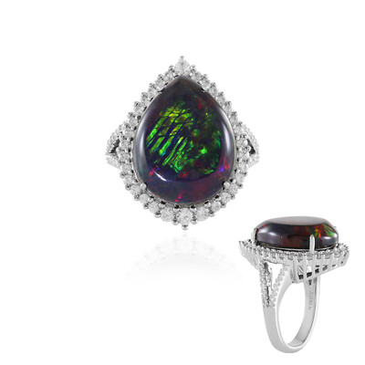Mezezo-Opal-Silberring (Adela Silber)