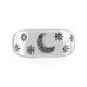 Blauer SI1 Diamant-Silberring