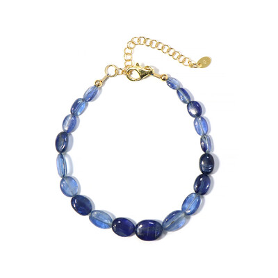 Nepalesischer Kyanit-Silberarmband