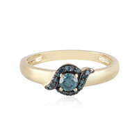 Blauer I2 Brillant-Goldring