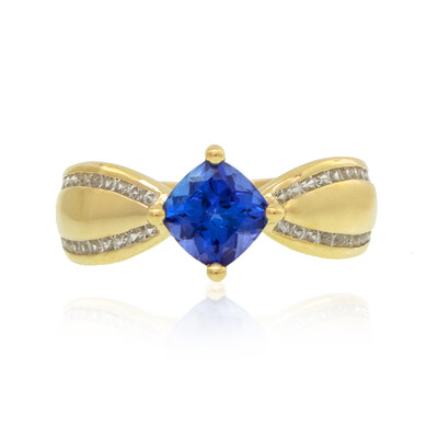 AAA-Tansanit-Goldring (de Melo)