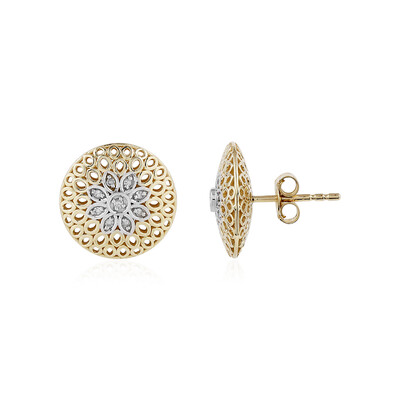 I1 (I) Diamant-Goldohrringe (Ornaments by de Melo)