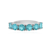 Blauer Apatit-Silberring