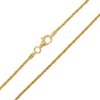 Silber-Criss-Cross-Kette - 5,3 g - 50 cm - vergoldet