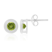 Peridot-Silberohrringe