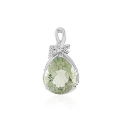 Grüner Amethyst-Silberanhänger
