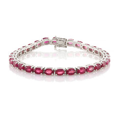 Madagaskar-Rubin-Silberarmband