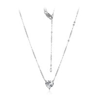 Weißer Topas-Silbercollier