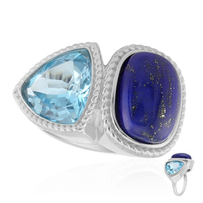 Edelstein-Silberring (MONOSONO COLLECTION)
