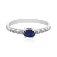 Blauer Madagaskar-Saphir-Silberring