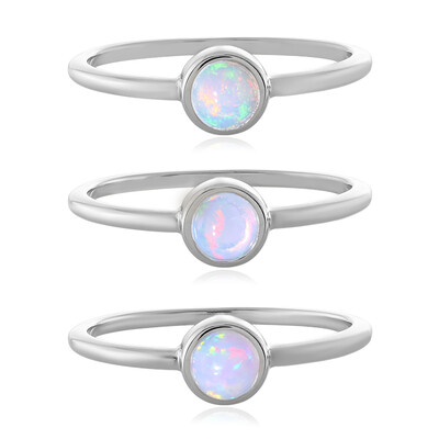 Welo-Opal-Silberringe