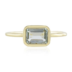 Brasilianischer Aquamarin-Goldring