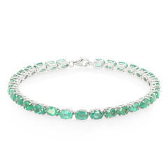 Sambia-Smaragd-Silberarmband