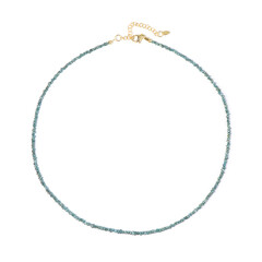 Blauer Diamant-Silberhalskette