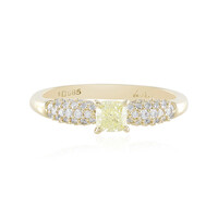 Gelber SI1 Diamant-Goldring (de Melo)