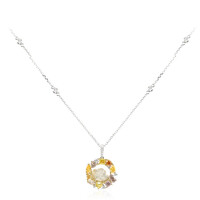 SI2 Fancy-Diamant-Goldhalskette (CIRARI)