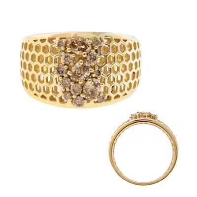 I2 Champagner-Brillant-Goldring (Ornaments by de Melo)