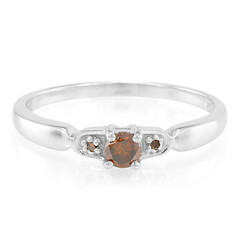 Fancy-Diamant-Silberring