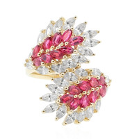 Roter Burmesischer Spinell-Goldring (de Melo)